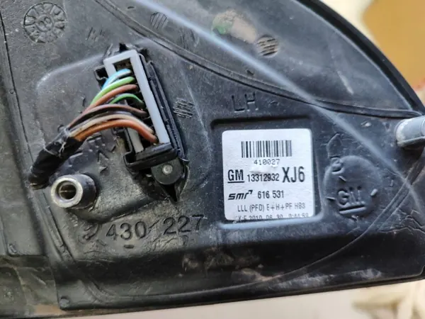 Vänster sidospegel OEM 13312932 för Opel Astra H 07-14 image 5
