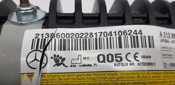 Airbag passageiro OEM A2138600202 para Mercedes E W213 image 4