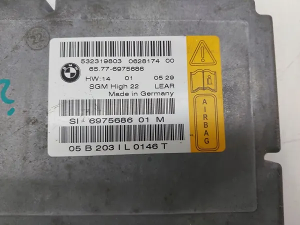 Airbag-sensormodul OEM 6975686 för BMW E60/E61 image 4