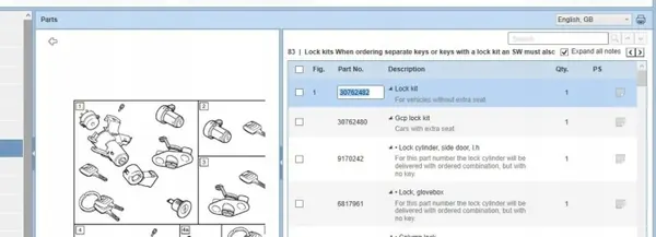 Lukituslukko OEM 30762482 Volvo V70 II:lle image 7