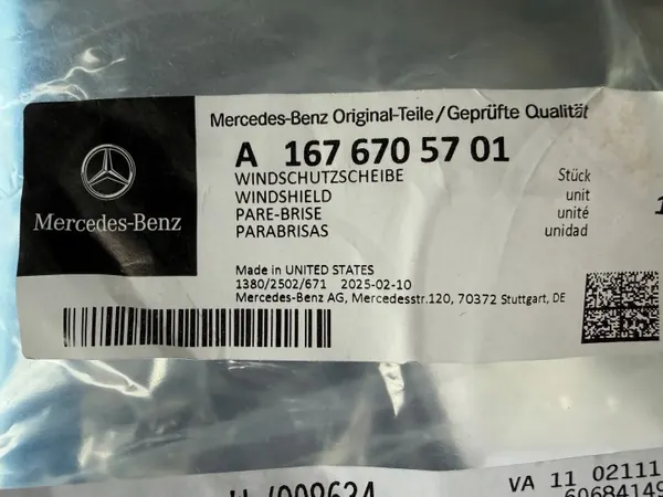 Mercedes GLE GLS W167 lämmitetty aurinkolasi OEM A1677705701 image 9