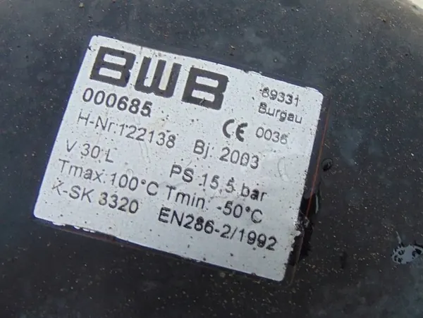 Luchttank 30L OEM 000685 voor Atego 1318 2003 image 6