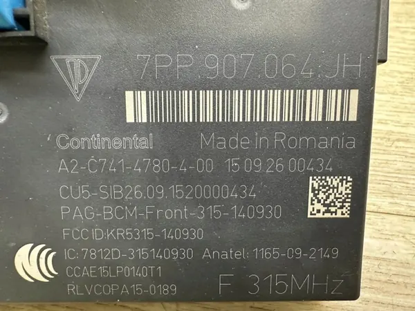 Módulo Conforto Porsche OEM 7PP907064KJ para Cayenne image 4