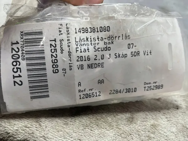 OE Bakre Lås Vänster Nedre Citroën Jumpy III image 4