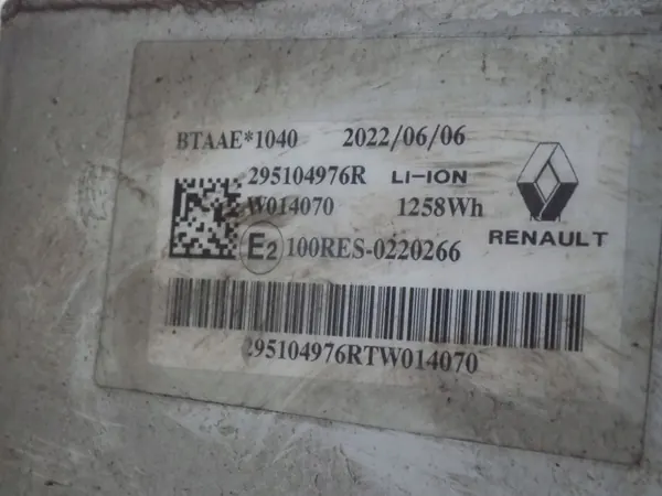 Bateria Renault OE OEM 295104976R - 1 Ah Usada image 4