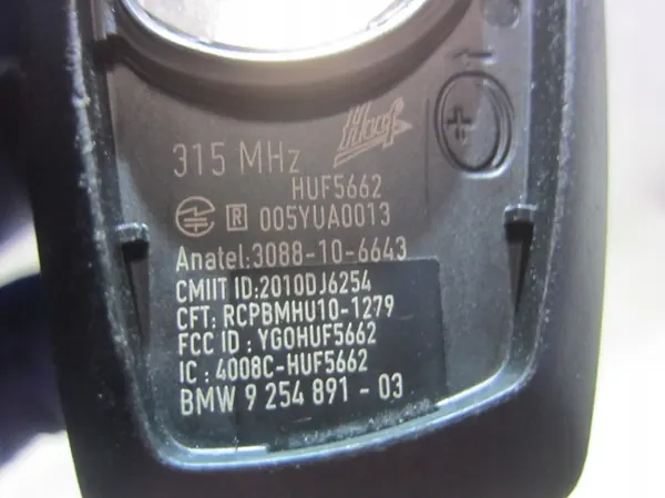 BMW Avain OEM 66129254891 3-sarja F30 image 3