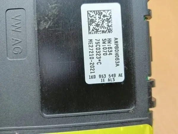 Sensor de ângulo de direção VOLKSWAGEN GOLF 5 V MK5 1K0953549AE image 3