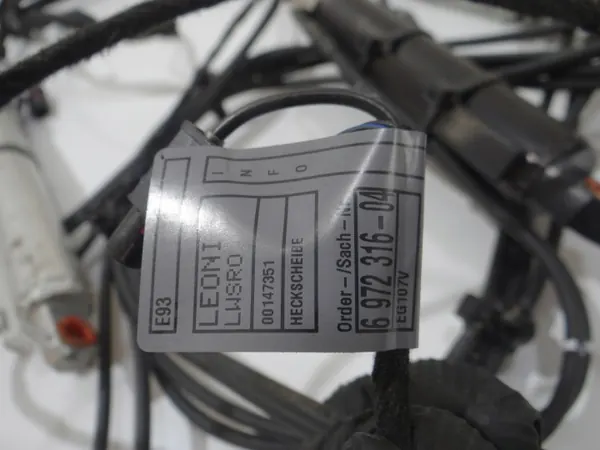 BMW E93 takaktuator kablage OEM 6972316 image 6