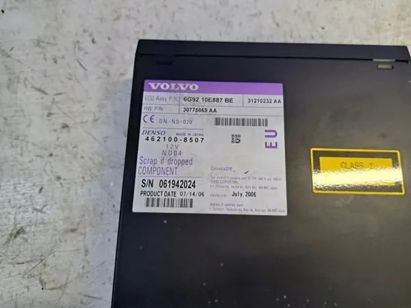 Trocador CD usado OEM 6G9210E887BE para Volvo S80 II image 3
