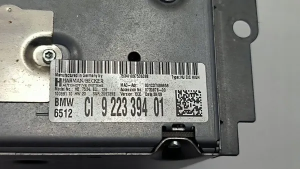 Radio OEM 9223394 pour BMW F01 730D - Occasion image 4