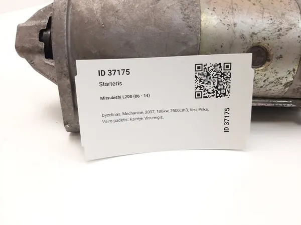 Motor de arranque Mitsubishi L200 2007 M2T87071ZT image 6
