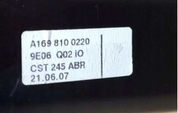 OEM A1698100220 Bakluckerullgardin Mercedes B image 9