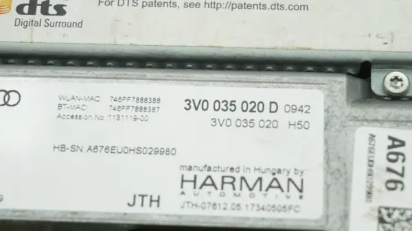 SD-Kartenleser Skoda Superb III OEM 3V0035020D image 3