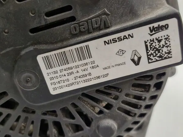 Vaihtovirtageneraattori Renault Trafic III Espace V Talisman 2.0 dCi 231001423R image 10