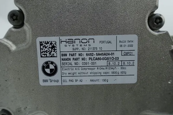Compresor AC OEM 5A45A24 para BMW iX3 G08 i4 image 6