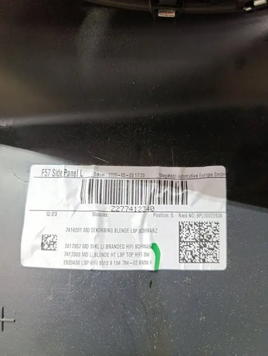 OEM 7414201S7 Estofamento Banco Traseiro Esquerdo Mini Cooper S image 4