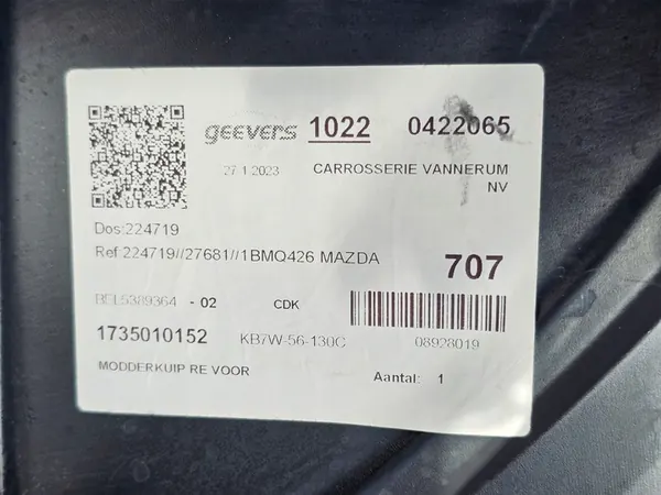 Fram höger hjulhus Mazda CX-5 II Lift 2017- image 9