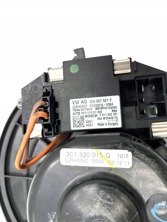 Ventilador de aquecimento VW Golf Passat 3C1820015Q 3C1820015P 3C1820015R image 4