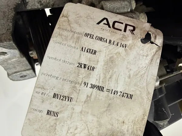 Moottori Opel Meriva B Corsa D Astra IV J 1.4 16V A14XER image 9