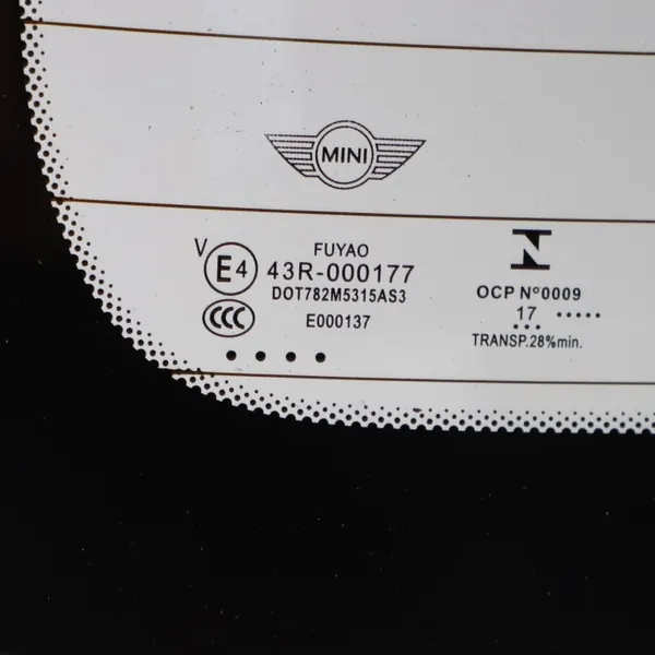 Vitre Hayon Mini F56 OEM 7466422 - Teintée image 9
