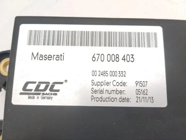 Maserati Quattroporte 2014 Luchtveringmodule OEM 670008403 image 4