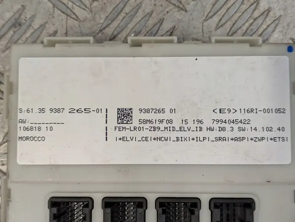 BMW 2 F22 2013-2021 2.0d FEM Module 9387265 image 2