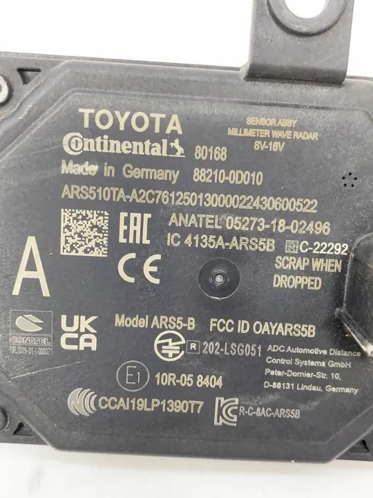 Sensor radar OEM 882100D010 para Toyota Yaris IV image 7