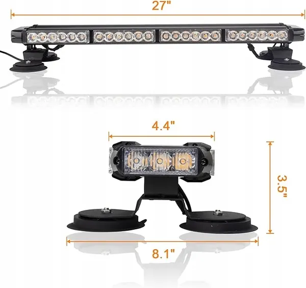 Feu Stroboscopique LED d'Urgence 12V - État Utilisé image 3