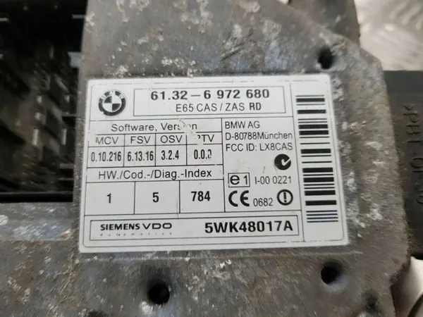 Interrupteur d'allumage BMW Série 7 OEM 6972680 - E65/E66/E67 image 5