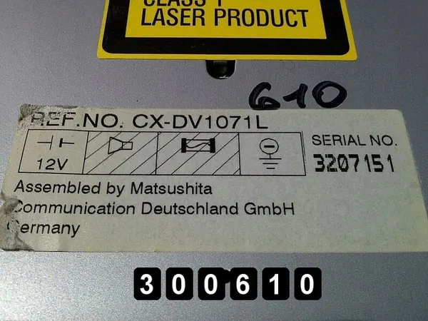 Changeur CD VW Passat 2003 CXDV1071L image 1