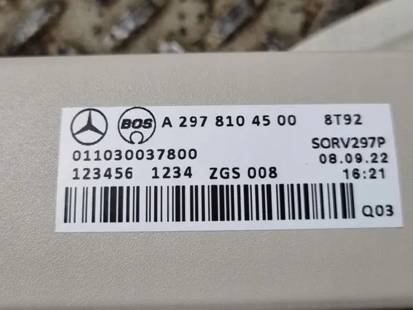 Rouleau de coffre Mercedes-Benz EQS V297 OEM A2978104500 image 8