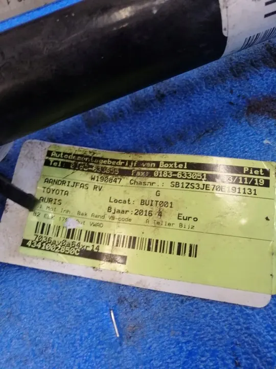 Toyota OE 4341002850C hybridaxel image 3