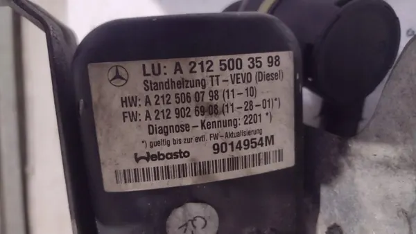 Aquecedor auxiliar Mercedes Webasto A2125003598 image 7