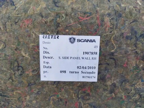 Scania CP16 oikea sivupäällyste OEM 1907858 image 5