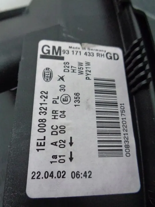 Faros Derecho Opel Vectra C 02-05 Xenón OEM image 7