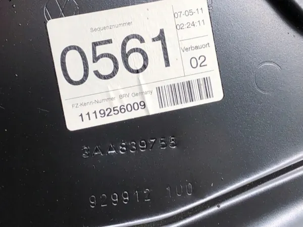 OEM LORK-993-294 Linker Achterruitheffer VW Passat image 3
