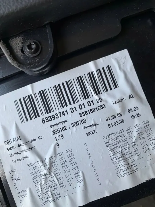 Apoio de braço consola BMW Série 7 E65 E66 OEM GSD37320 image 10