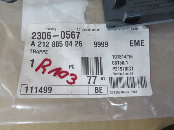 MERCEDES E-CLASS W212 AMG Bouchon de Pare-chocs A2128850426 image 8