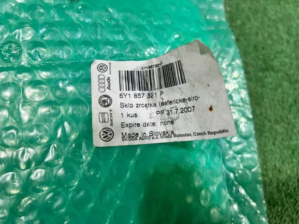 Skoda Fabia I 6Y Linker Spiegel Inzet OEM 6Y1857521P image 8