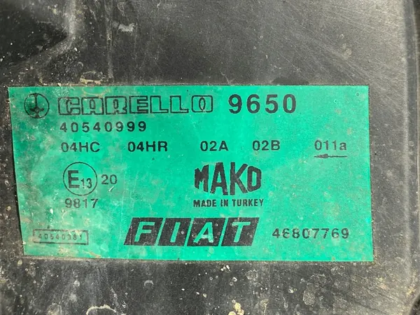 Fiat Doblo 01-10 Rechtes Vorderlicht 46807769 image 5