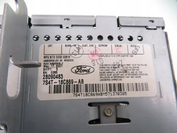 Rádio Ford Focus MK1 OEM 7S4T18C869AB Usado image 4