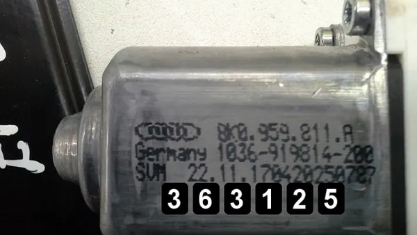 Audi Q3 Fönsterregulator OEM AM-363125 Begagnad image 6