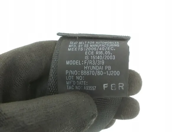 Säkerhetsbälte OEM 8887EH höger fram för Hyundai i20 08-14 image 4