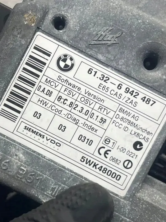 Contacteur d'allumage BMW X5 E53 OEM 6942487 - Occasion image 4