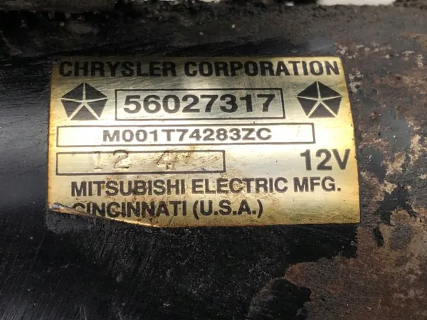 Motor de arranque Jeep Cherokee XJ 4.0 184CV OEM 56027317 image 5