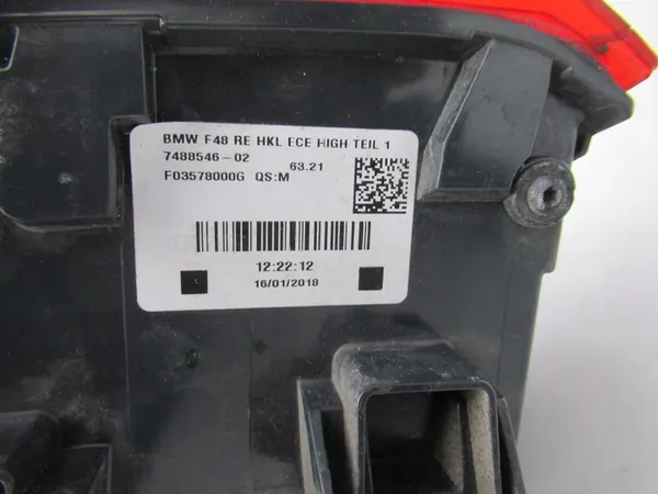 BMW X1 F48 Lámpara LED Trasera Derecha 6321 7488546 image 9