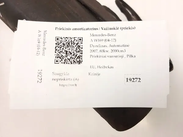 Ammortizzatore anteriore Mercedes-Benz A W169 2007 A1693200130 image 5