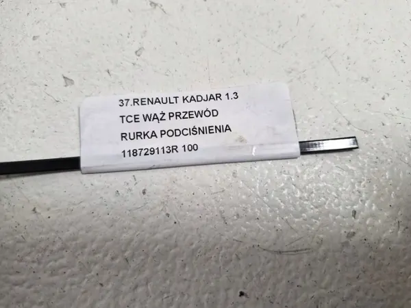 Renault Kadjar 1.3 TCE Vacuum Hose 118729113R image 5