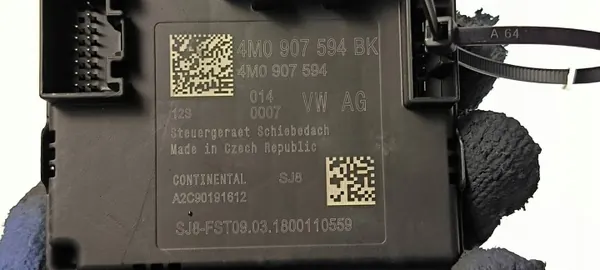 Módulo de techo solar Audi A8 S8 D5 OEM 4M0907594BK image 5