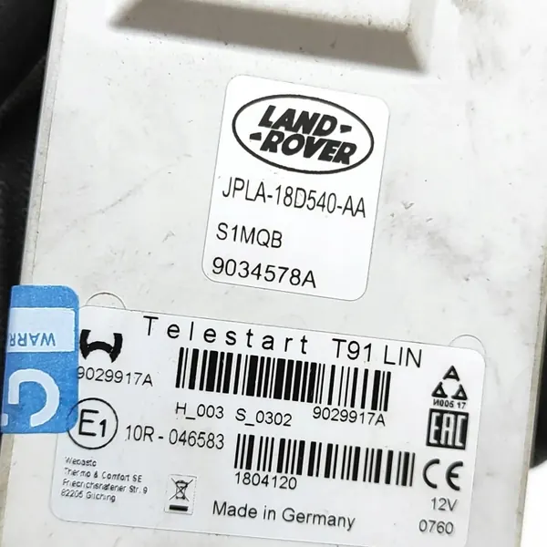 Autonominen lämmitysmoduuli Land Rover Range Rover Sport II L494 OEM 9034578A image 4